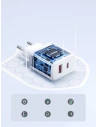 Wholesale Joyroom JR-TCF05 Wall Charger USB-C/USB-A 20W white + USB-C/Lightning Cable 1m - JYR774 - {ean13} - Hurt