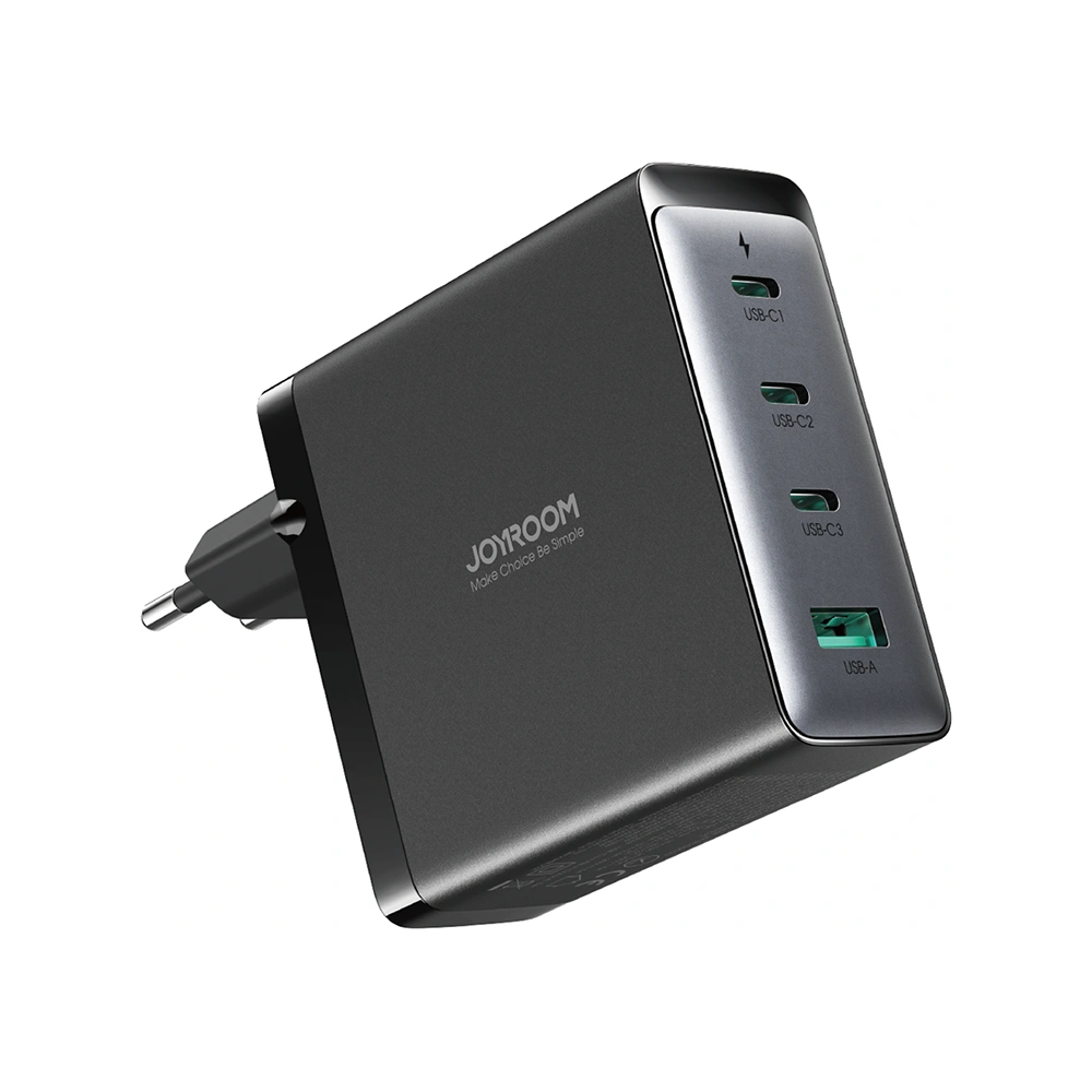 Wholesale Joyroom JR-TCG05EU GaN Wall Charger 3x USB-C/USB-A 140W black + USB-C/USB-C Cable 240W 1.2m - JYR775 - {ean13} - Hurt