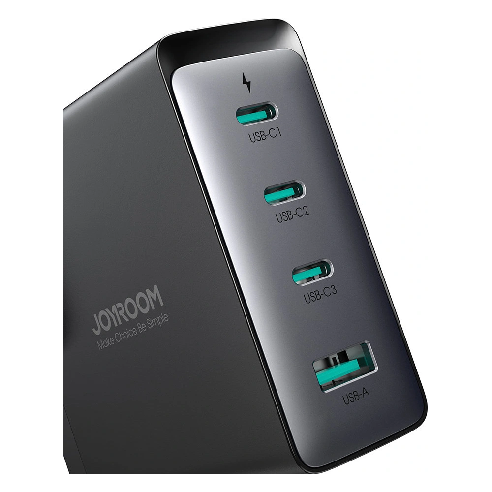 Wholesale Joyroom JR-TCG05EU GaN Wall Charger 3x USB-C/USB-A 140W black + USB-C/USB-C Cable 240W 1.2m - JYR775 - {ean13} - Hurt
