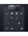 Hurtownia GSM - Încărcătorul de rețea GaN Joyroom JR-TCG05EU 3x USB-C/USB-A 140W negru + cablu USB-C/USB-C 240W 1.2m - JYR775 - {ean13} - Hurt
