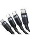 Hurtownia GSM - Kabel Joyroom S-1T4018A18 4w1 USB-A/2x USB-C - Lightning - microUSB 1.2m schwarz - JYR776 - {ean13} - Hurt