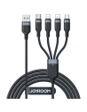 Joyroom S-1T4018A18 4w1 USB-A/USB-C - 2x Lightning - microUSB Cable 1.2m black