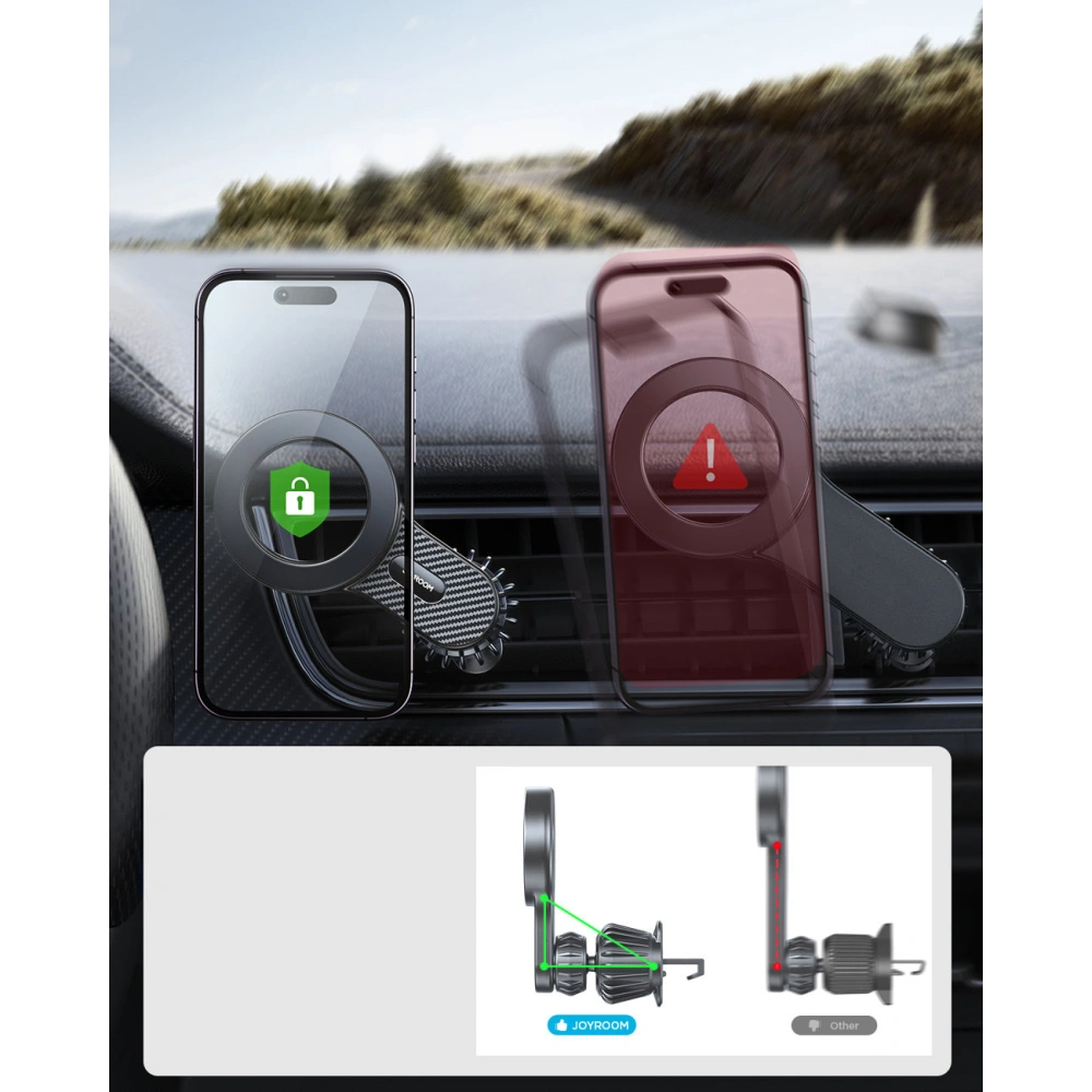 Hurtownia GSM - MagSafe magnetische Auto-Halterung Joyroom JR-ZS355 schwarz - JYR778 - {ean13} - Hurt