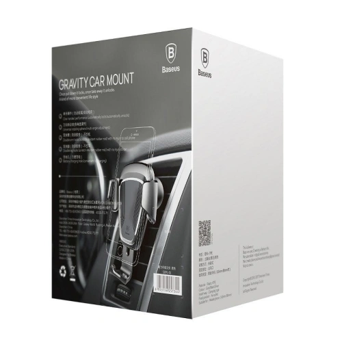 Uchwyt grawitacyjny Baseus na kratkę nawiewu czarny