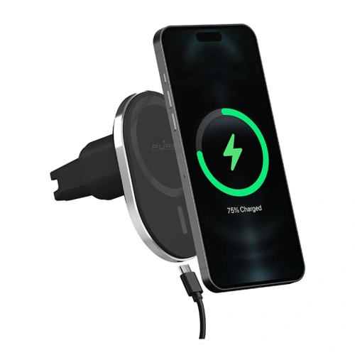 Uchwyt samochodowy z ładowarką bezprzewodową MagSafe PURO MagPro Car Holder (czarny)
