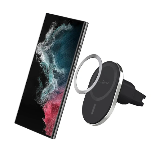 Uchwyt samochodowy z ładowarką bezprzewodową MagSafe PURO MagPro Car Holder (czarny)