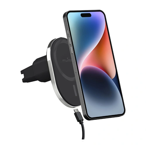 Uchwyt samochodowy z ładowarką bezprzewodową MagSafe PURO MagPro Car Holder (czarny)