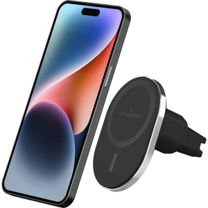 Hurtownia GSM - MagSafe vezeték nélküli töltővel ellátott autós tartó PURO MagPro Car Holder (fekete) - PUR722 - {ean13} - Hurt