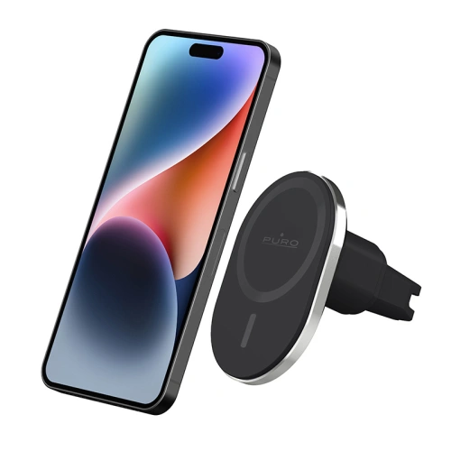 Uchwyt samochodowy z ładowarką bezprzewodową MagSafe PURO MagPro Car Holder (czarny)