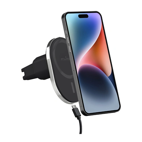 Uchwyt samochodowy z ładowarką bezprzewodową MagSafe PURO MagPro Car Holder (czarny)