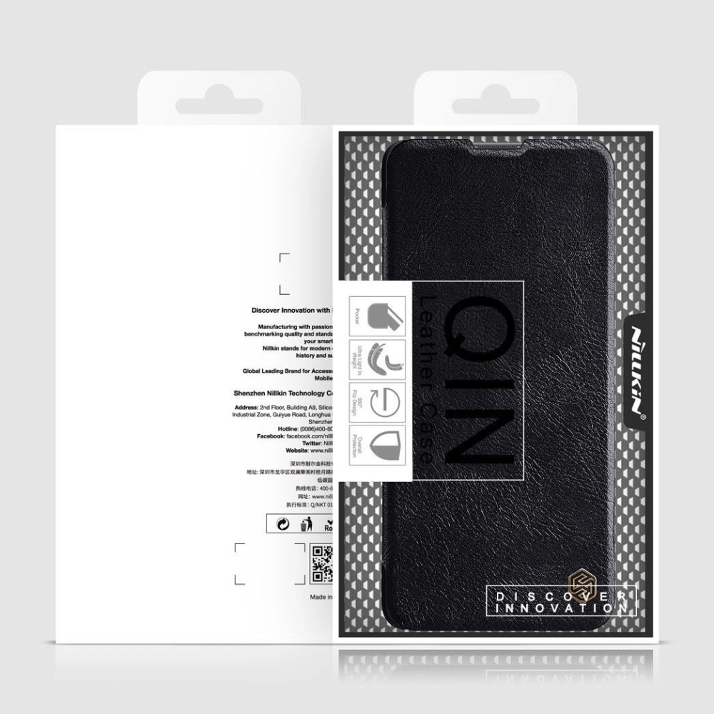 Hurtownia GSM - [OUTLET] Nillkin Xiaomi Tasche Qin Mi11i HyperCharge schwarz - OT-530 - {ean13} - Hurt