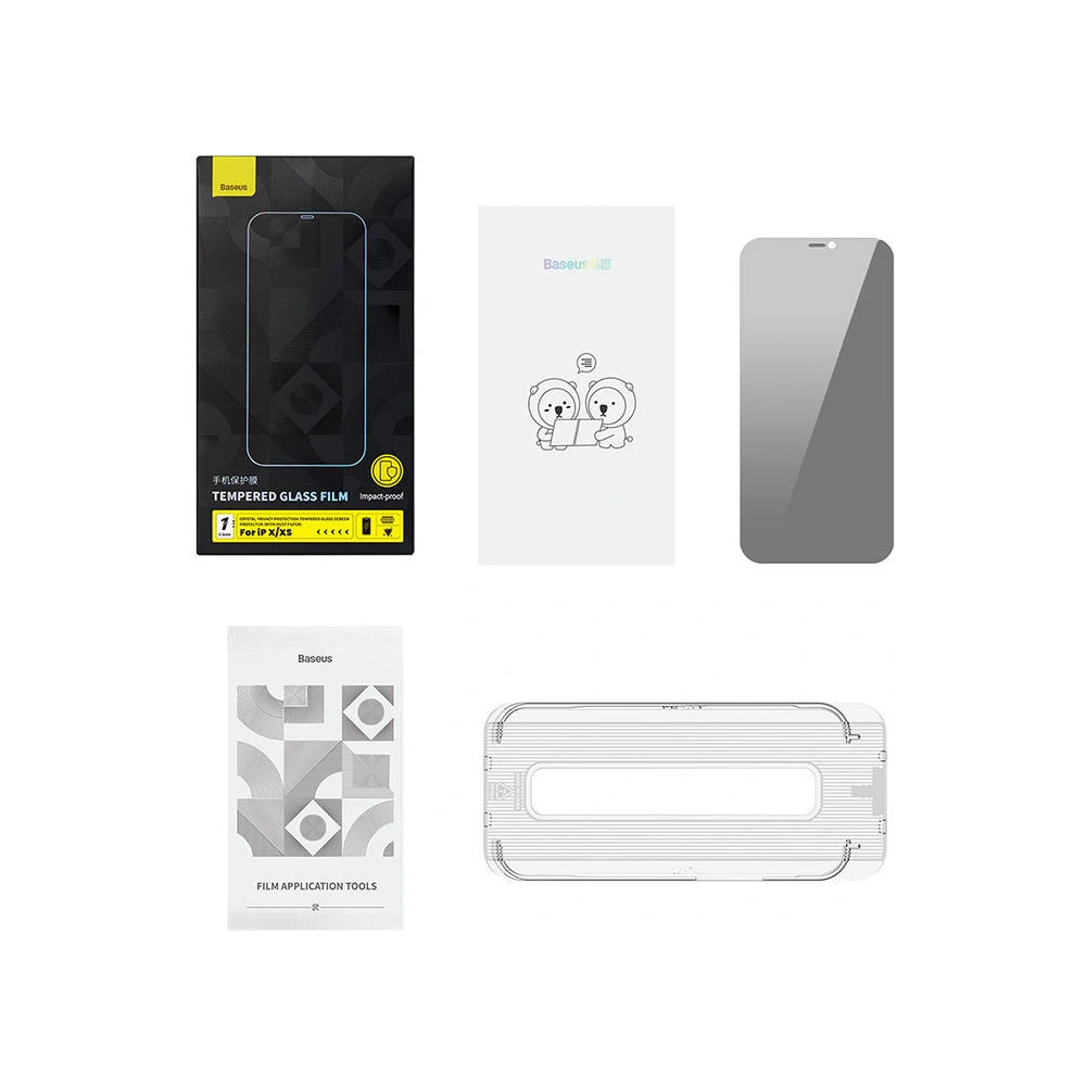 Wholesale Baseus Crystal Privacy Protection Glass 0.3mm Apple iPhone XS/X - BSU4511 - {ean13} - Hurt