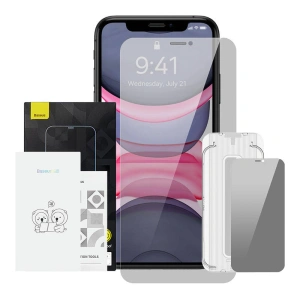Wholesale Baseus Crystal Privacy Protection Glass 0.3mm Apple iPhone 11/XR - BSU4512 - {ean13} - Hurt