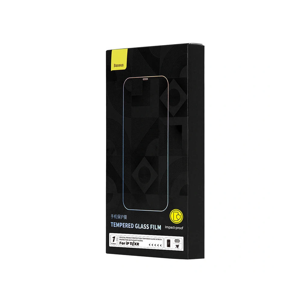 Hurtownia GSM - Sticlă securizată Baseus Crystal Privacy Protection 0.3mm Apple iPhone 11/XR - BSU4512 - {ean13} - Hurt