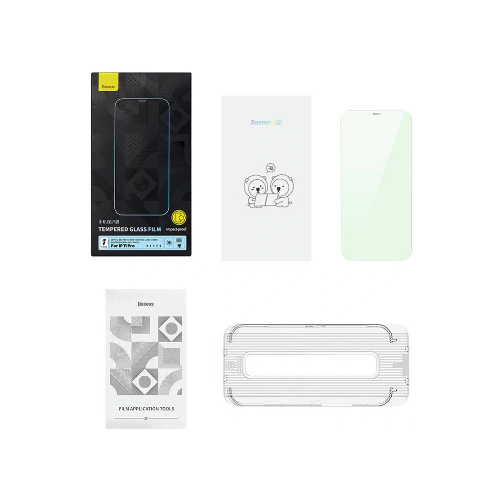 Hurtownia GSM - Sticlă securizată Baseus Crystal Eye-Protection 0.3mm Apple iPhone X/XS - BSU4513 - {ean13} - Hurt