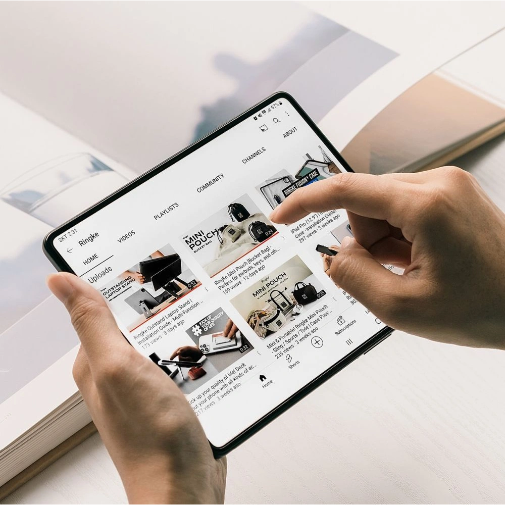Wholesale Ringke Dual Easy Set Samsung Galaxy Z Fold 5 Clear - RGK1814 - {ean13} - Hurt