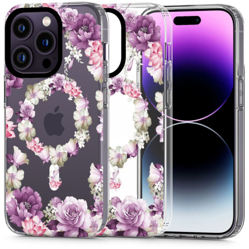Tech-Protect Distributor - 9490713935811 - THP2141 - Tech-Protect Magmood MagSafe Apple iPhone 14 Pro Rose Floral - B2B homescreen