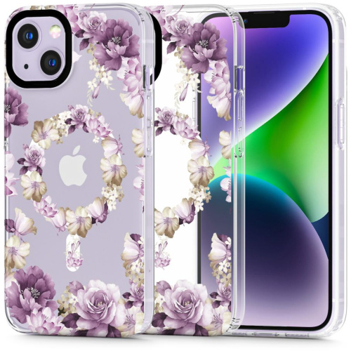 Tech-Protect Distributor - 9490713935842 - THP2144 - Tech-Protect Magmood MagSafe Apple iPhone 14 Rose Floral - B2B homescreen
