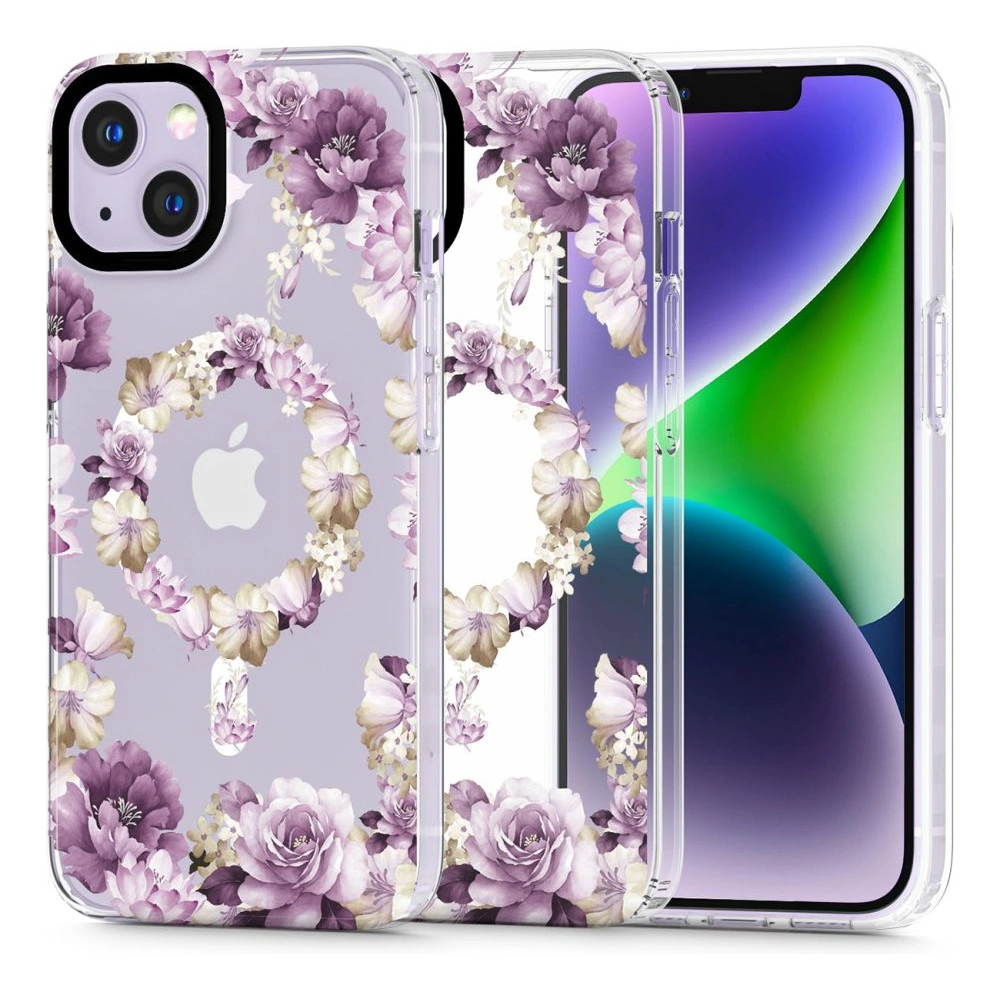 Hurtownia GSM - Etui Tech-Protect Magmood MagSafe Apple iPhone 14 Rózsás Virág - THP2144 - {ean13} - Hurt