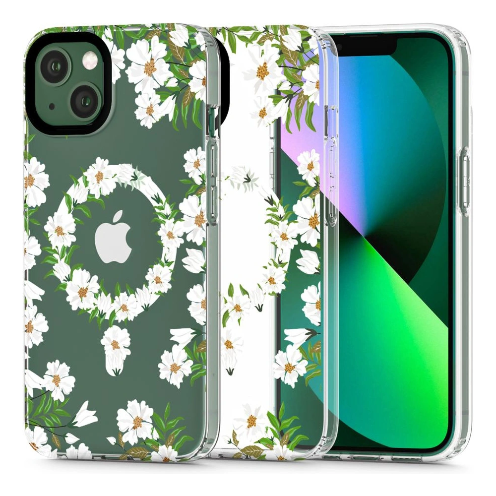 Hurtownia GSM - Etui Tech-Protect Magmood MagSafe Apple iPhone 13 mini Bílá sedmikráska - THP2158 - {ean13} - Hurt
