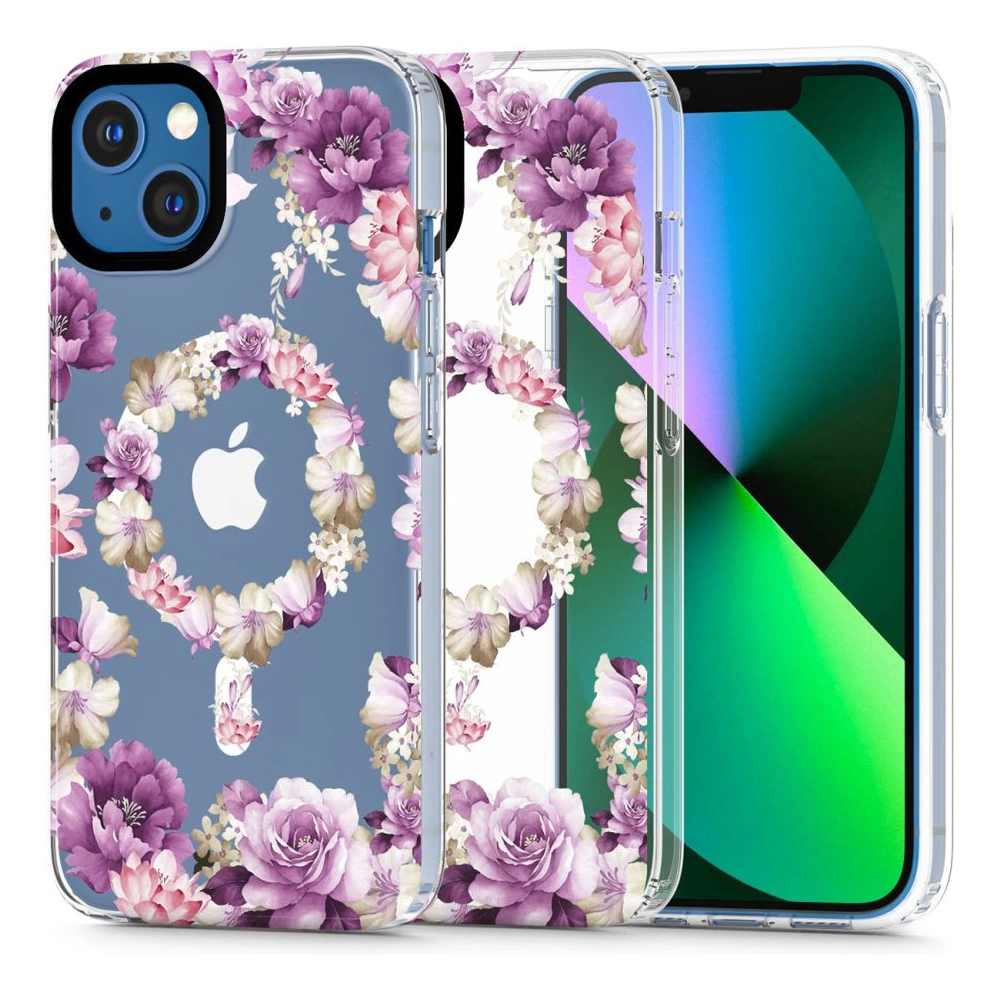 Wholesale Tech-Protect Magmood MagSafe Apple iPhone 13 mini Rose Floral - THP2159 - {ean13} - Hurt