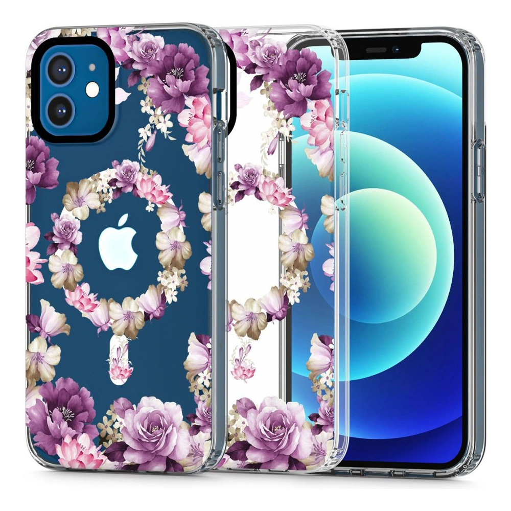 Hurtownia GSM - Etui Tech-Protect Magmood MagSafe Apple iPhone 12/12 Pro Rose Floral - THP2162 - {ean13} - Hurt