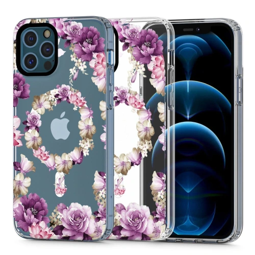 Etui Tech-Protect Magmood MagSafe Apple iPhone 12/12 Pro Rose Floral