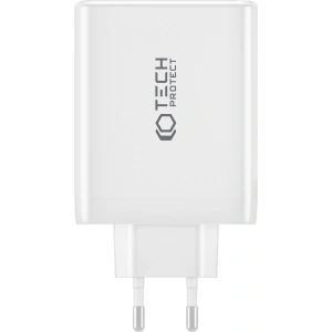 Hurtownia GSM - Síťová nabíječka Tech-Protect NC100W-GaN 4-portová síťová nabíječka PD 100W QC 3.0 bílá - THP2167 - {ean13} - Hurt