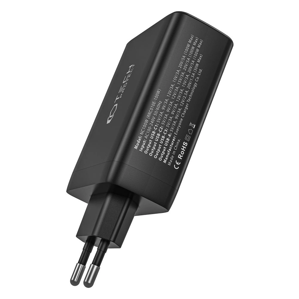 Hurtownia GSM - Síťová nabíječka Tech-Protect NC100W-GaN 4-portová síťová nabíječka PD 100W QC 3.0 bílá - THP2167 - {ean13} - Hurt