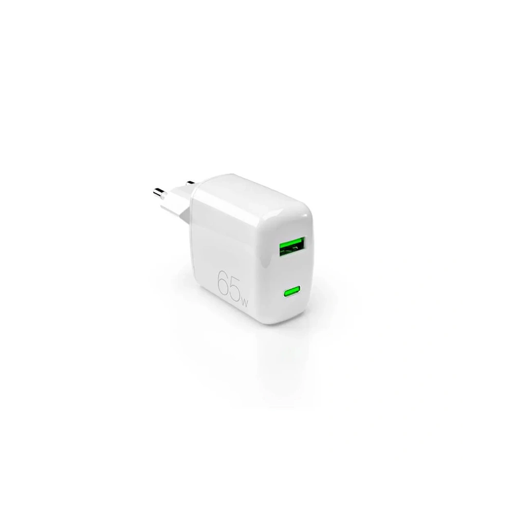 Hurtownia GSM - PURO MiniPro Wandladegerät GaN USB-C/USB-A 65W PD (weiß) - PUR723 - {ean13} - Hurt