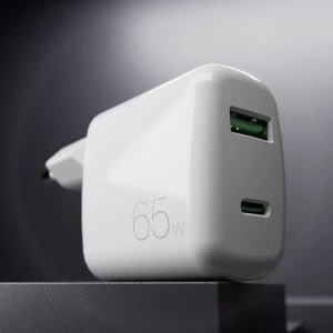 Hurtownia GSM - PURO MiniPro Wandladegerät GaN USB-C/USB-A 65W PD (weiß) - PUR723 - {ean13} - Hurt