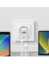 Hurtownia GSM - PURO MiniPro Wandladegerät GaN USB-C/USB-A 65W PD (weiß) - PUR723 - {ean13} - Hurt
