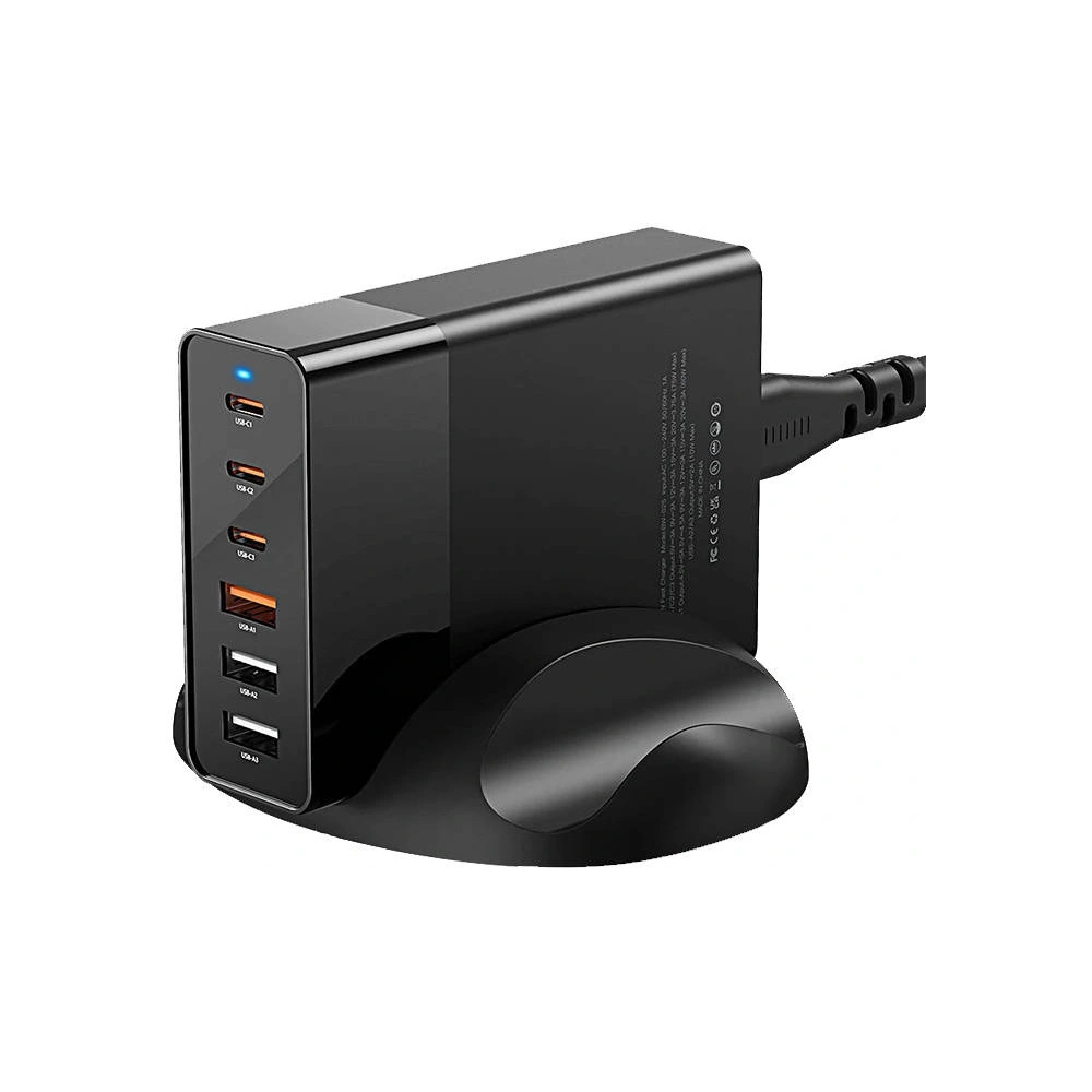Hurtownia GSM - Blitzwolf BW-S25 Netzladegerät 3xUSB-A + 3xUSB-C, 75W (schwarz) - BLZ570 - {ean13} - Hurt