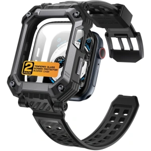 Wholesale Case + glass set Supcase Unicorn Beetle Pro Apple Watch 4/5/6/7/SE/8/9 44/45mm Black - SPC367 - {ean13} - Hurt