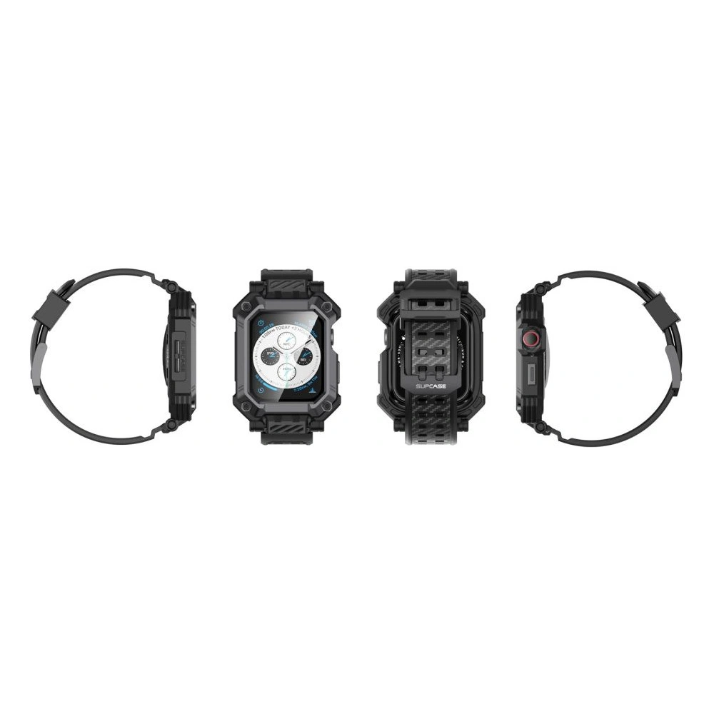 Hurtownia GSM - Set mit Case + Glas Supcase Unicorn Beetle Pro Apple Watch 4/5/6/7/SE/8/9 44/45mm Schwarz - SPC367 - {ean13} - Hurt