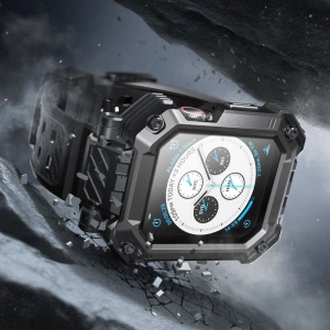 Wholesale Case + glass set Supcase Unicorn Beetle Pro Apple Watch 4/5/6/7/SE/8/9 44/45mm Black - SPC367 - {ean13} - Hurt