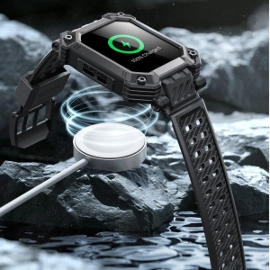 Wholesale Case + glass set Supcase Unicorn Beetle Pro Apple Watch 4/5/6/7/SE/8/9 44/45mm Black - SPC367 - {ean13} - Hurt