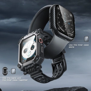Wholesale Case + glass set Supcase Unicorn Beetle Pro Apple Watch 4/5/6/7/SE/8/9 44/45mm Black - SPC367 - {ean13} - Hurt