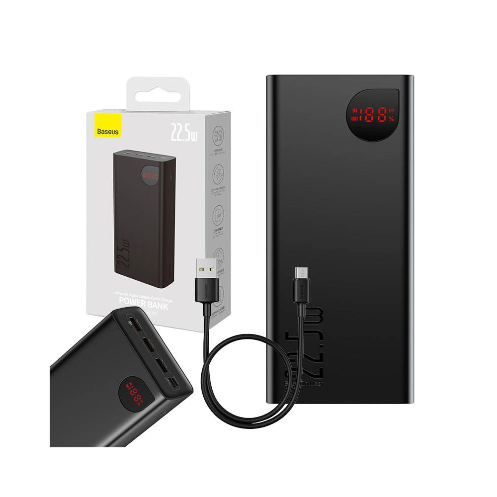 Hurtownia GSM - Powerbank Baseus Adaman 40000mAh 22,5W (schwarz) - BSU4519 - {ean13} - Hurt