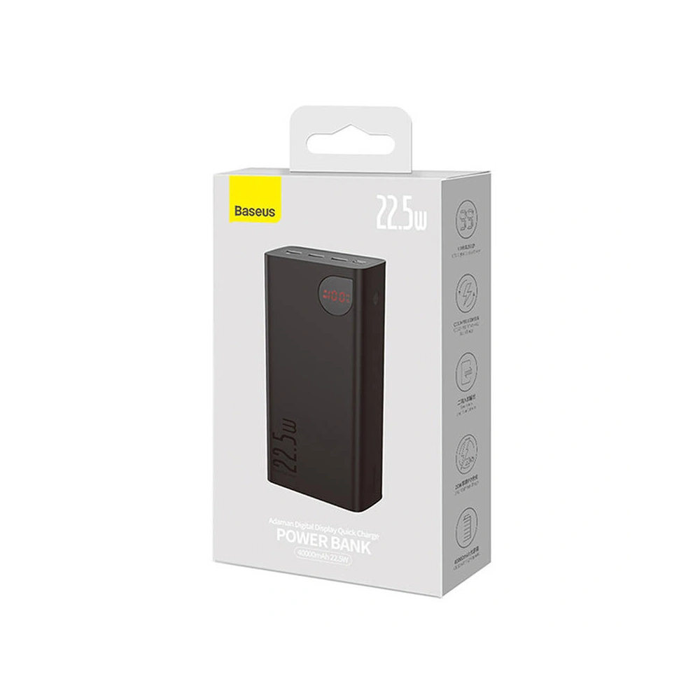 Hurtownia GSM - Powerbank Baseus Adaman 40000mAh 22,5W (schwarz) - BSU4519 - {ean13} - Hurt