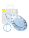Drahtloses Ladegerät Baseus Simple 2 15W + USB-C/USB-C-Kabel (blau)