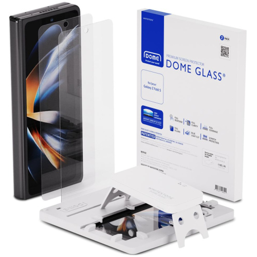 Whitestone Dome Distributor - 8809365408245 - WSD89 - Whitestone Dome UV Glass Samsung Galaxy Z Fold 5 Clear [2 PACK] - B2B homescreen