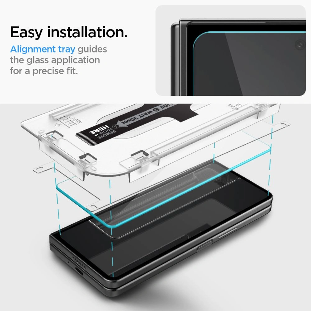 Wholesale Spigen Glas.tr ez Fit Samsung Galaxy Z Fold 5 Clear [2 PACK] - SPN2895 - {ean13} - Hurt