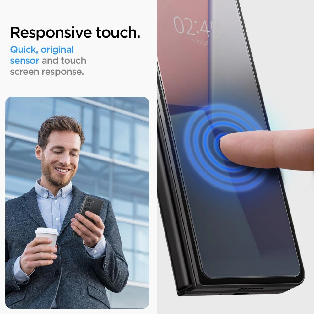 Wholesale Spigen Glas.tr ez Fit Samsung Galaxy Z Fold 5 Clear [2 PACK] - SPN2895 - {ean13} - Hurt