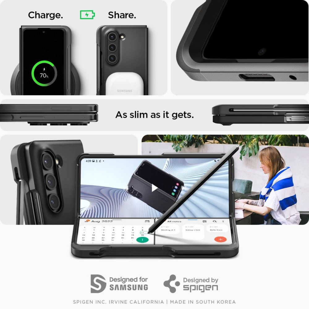 Hurtownia GSM - Etui Spigen Thin Fit Pen Samsung Galaxy Z Fold 5 Negru - SPN2901 - {ean13} - Hurt
