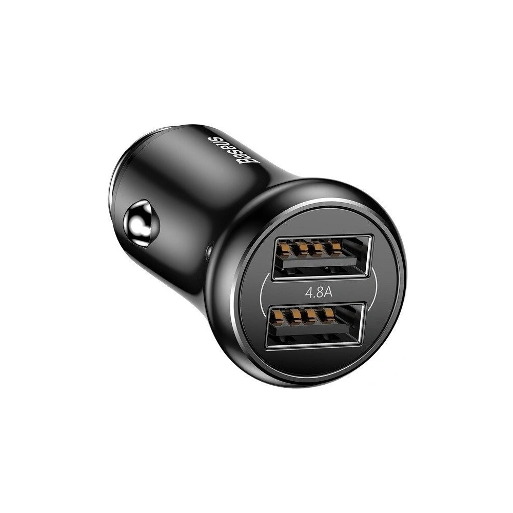 Hurtownia GSM - Autonabíječka Baseus Gentleman 2xUSB (černá) - BSU118BLK - {ean13} - Hurt
