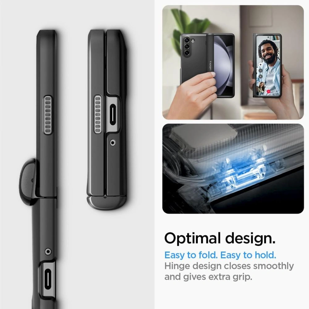 Hurtownia GSM - Etui Spigen Slim Armor Pro Samsung Galaxy Z Fold 5 Negru - SPN2904 - {ean13} - Hurt