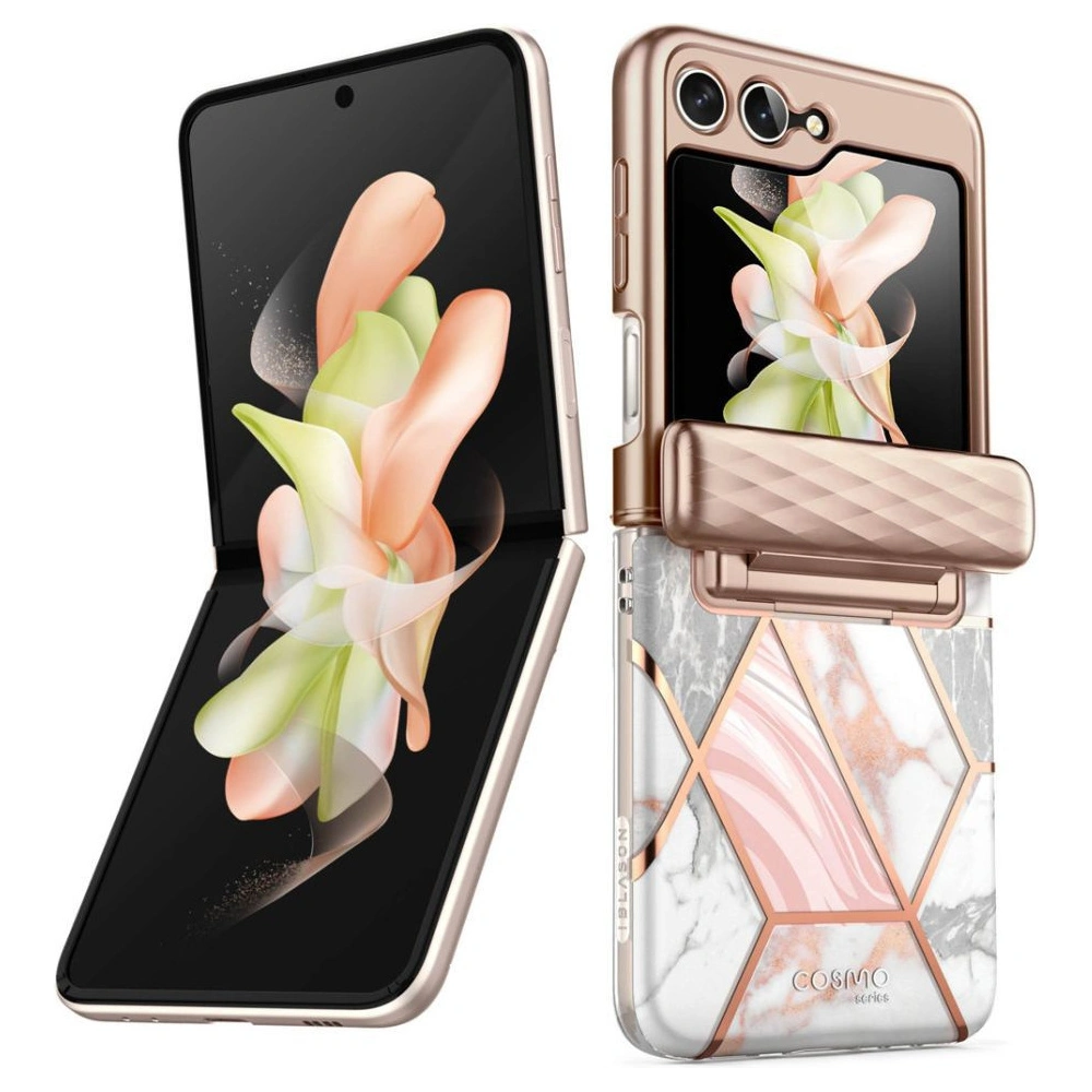 Hurtownia GSM - Etui Supcase Cosmo Samsung Galaxy Z Flip 5 Márvány Rózsaszín - SPC368 - {ean13} - Hurt