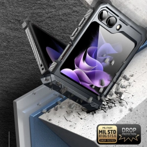 Wholesale Supcase IBLSN Armorbox Samsung Galaxy Z Flip 5 Black - SPC369 - {ean13} - Hurt