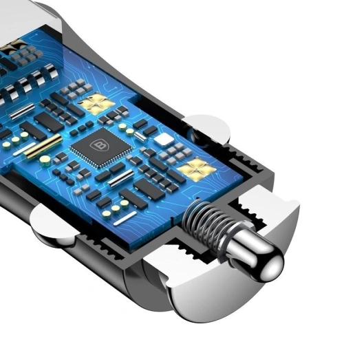  Ładowarka samochodowa Baseus Gentleman 2xUSB (czarna)